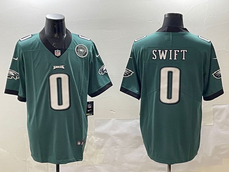 Men Philadelphia Eagles #0 Swift Green Second generations 2025 Nike Vapor Limited NFL Jersey style 2092->philadelphia eagles->NFL Jersey